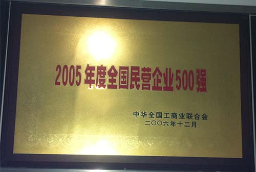 2005全國(guó)民營(yíng)企業(yè)500強(qiáng)