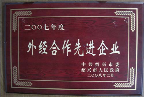 2007年度外經(jīng)合作先進(jìn)單位