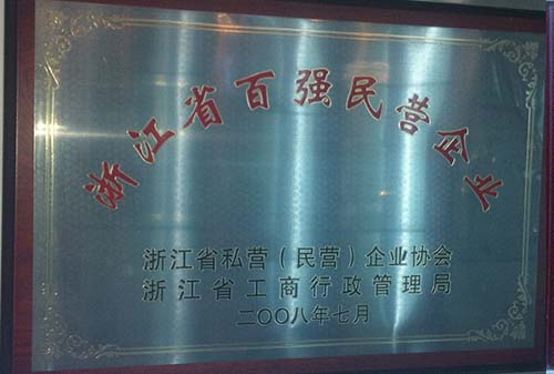 2008浙江省百?gòu)?qiáng)民營(yíng)企業(yè)